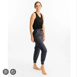 Zyia charcoal “jogger in a bottle” pants
